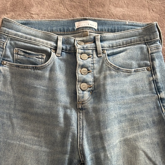 Loft High Waist Skinny Crop 27 4 - Picture 2 of 3